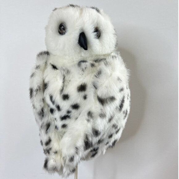Folkmanis Snowy Owl Puppet Plush Toy Realistic Hand Puppet - Picture 4 of 8